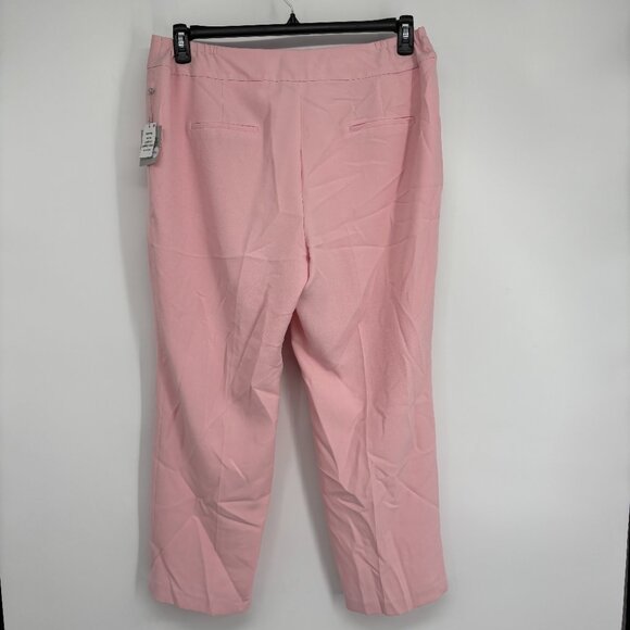 Kasper Women's Plus Harlow Pant Iconic Stretch Crepe Tutu Pink Size 14W NWT - Picture 3 of 6